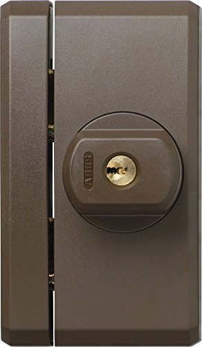 ABUS Fenster-Zusatzsicherung FTS96 AL0145 - Fensterschloss 2 verkrallenden Stahlriegeln, gleichschließend - ABUS-Sicherheitslevel 10 - 31746 - braun