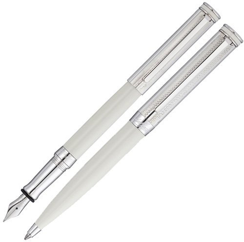 Waldmann 925er Sterling Silber SET EDELFEDER Kugelschreiber+Füllhalter,Lack in champagner