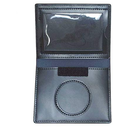 Porte carte cuir format CB + Médaille Agent de Sécurité Privée - Noir - Patrol