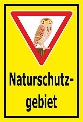 Melis Folienwerkstatt Schild Naturschutz-Gebiet - 60x40cm - Bohrlöcher - 3mm Aluverbund – 20 VAR S00359-015-C