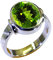 Gemsyogi Damen Herren Unisex - Sterling-Silber 925 Sterling-Silber 925 Oval Green Peridot