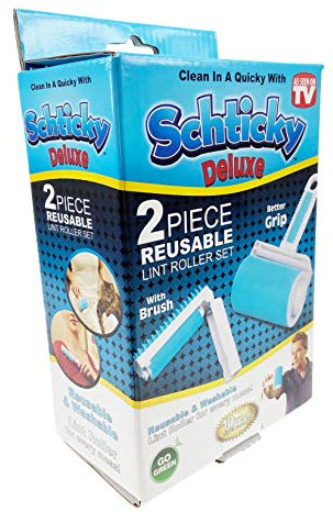 Schticky - Set di 2 Rulli Levapelucchi Levapeli, Riutilizzabili e Lavabili