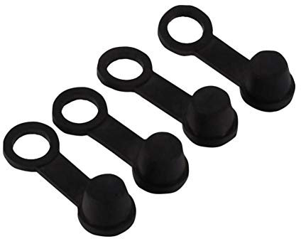 Brake Bleed Nipple Cap,4x Black Rubber Brake Bleed Nipple Grease Cap Brake Caliper Bleeder Screw Caps Dust Cover 8mm Motorcycle Motorbike