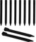 WUHNGD Lot de 20 piquets d'ancrage au sol en plastique de 24,9 cm - Piquets d'ancrage au sol - Piquets de fixation de jardin pour bordure de jardin, terrasse, tente
