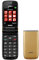 Brondi Magnum 4 Telefono Cellulare Maxi Display, Tastiera Fisica Retroilluminata, Dual Sim, 1.3 MP, Li-ion 800 mAh, Flip Attivo, Gold
