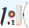 Elong Recurve Pfeil und Bogen Set Outdoor Jugend mit Köcher Kinder Junior Bogenschießen Anfänger Langbogen Zieltraining für Teen Teams Spiel