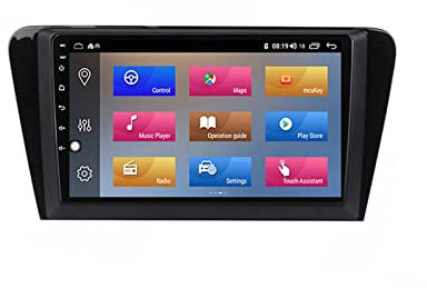 MGYQ Autoradio 2 DIN Supporto Android Auto E Carplay, 9 Pollici Video E Audio per Auto nel Cruscotto, Lettore Video Multimediale con Fotocamera Posteriore/GPS/USB/FM Radio,Quad Core,1G+16G