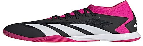 adidas Unisex Accuracy.3 Low Firm Ground, Core Black/Ftwr White/Team Shock Pink 2, 12 Women/11 Men