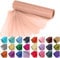 WedDecor 25m x 29cm Snow Sheer Rose Gold Organza Roll Sash Glitter Fabric for Table Runner Sashes Wedding & Christmas Decoration, Chair Cover Bows, Party Favours, Ribbon Crafting Supplies, 1pc