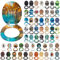 SG Traders® Toilet Seat with Soft Close - Wooden Toilet Seat Cover with Zinc Alloy Hinges, Comfortable Toilet Seat Covers with Colorful Designs Easy to Install, Assembly (Autumn Lake)