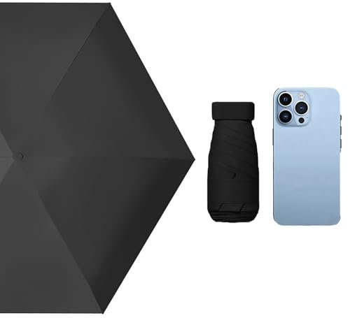 Tebeban Mini-Regenschirm (schwarz)