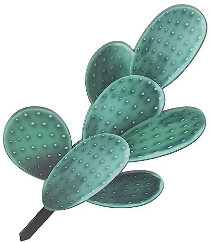 COHEALI Kaktus-karte Boden Eingesetztes Dekor Kaktusgartenstatue Kaktus-garten-statue Kakteen Garten Schild Pflanzen Gartenpfähle Garten Deko Blumenstecker Rasendekorationen Metall Acryl