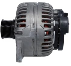 BOSCH 1 986 A00 966 Lichtmaschine 90A 28V Drehrichtung im Uhrzeigersinn mit Mehrfachriemenscheibe Kompatibel mit IVECO EuroCargo I-III 23100LA5MA 4892320 ALT 28V 90A (R)