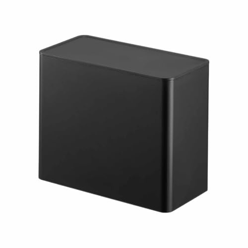 YAMAZAKI 6906 TOWER Coffee Filter Case, black, Polypropylene, 18.4 x 9.2 x 15.4 cm