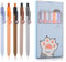 Amaxiu Süße Katzenpfoten Gel Tintenstifte, 5 Stück, 0,5 mm, einziehbare Kugelschreiber, ästhetischer Tintenroller, Kawaii Stift, schwarze Tinte, feine Spitze, für Katzenliebhaber, Büro, Schulbedarf