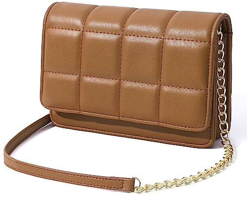 GEEADNB Kleine Crossbody-Tasche für Frauen Handy Brieftasche Geldbörse Clutch Handtaschen mit Kreditkartenschlitzen (Faw)