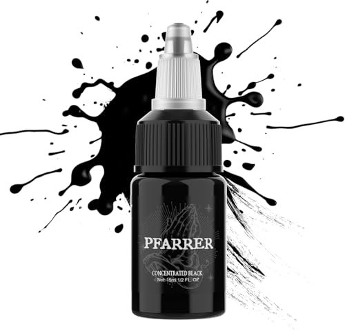 PFARRER Tattoo Farbe black 1oz(15ml) hautfreundlich USA Standard Tattoo Farbe schwarz Concentrated Black TI7003-15-002