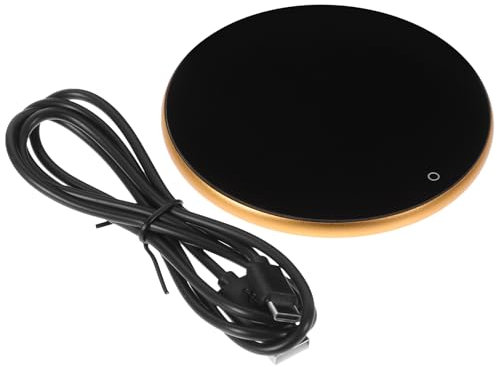 MAGICLULU Thermostatischer Untersetzer Tassenwärmer USB Für Tassenheizung Heizplatte Mit Temperaturregelung Kaffeewärmer Heizkissen Metall Heiße Platte Büro Kieselgel