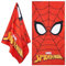 Disney Stitch Handtuch Kinder Badetuch Schnelltrocknend Strandtuch Baumwolle Duschtuch 70x140 cm für Schwimmen und Baden Reise Zubehör (Rot Spiderman)