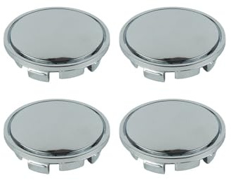 RONTCOS Chrom 4 Stück 56 mm Auto Radnabenkappen Nabe Reifen Felge Nabenkappe Abdeckung ABS Universal