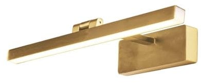 Lampe à tableau LED avec interrupteur L : 39 cm en laiton 3000 K 372 lm métal Art Nouveau Lampe à tableau Applique murale salon Lampe miroir