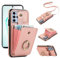 Asuwish Handyhülle für Samsung Galaxy Note 10 Plus Hülle mit Band Handykette,Ring Ständer Kartenfach Geldbörse Klapphülle Note10+5G Note10+ 10 10Plus Handy Hüllen Schutzhülle Damen Phone Case Roségold