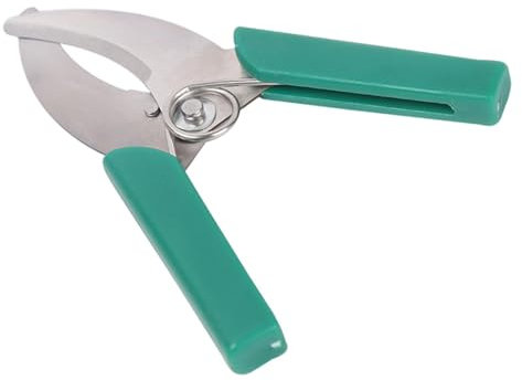 Colcolo Tijera cortadora de ladridos de anillo, herramientas de podar con mango, herramienta de plantación de frutas para plantas en maceta, Mango verde