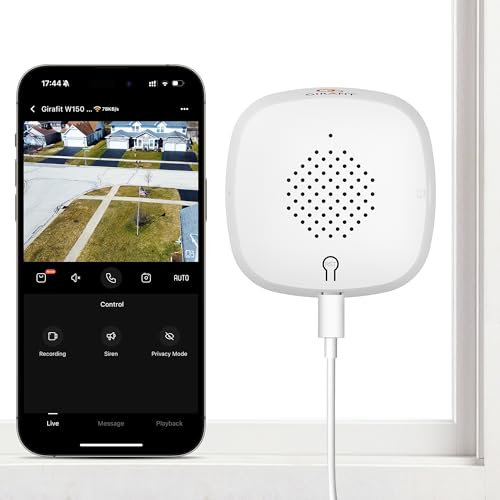 Girafit 3MP 2K Window Camera, 2.4GHz and 5GHz WiFi Cameras for Home Security with ChromaMax Al Color Night Vision, Person and Motion Detection, Recording
