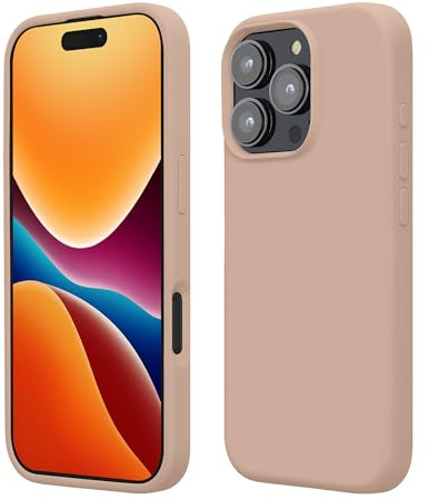 kwmobile Handyhülle für iPhone 16 Pro Hülle, für iPhone 16 Pro Case - Hülle Silikon - kabelloses Laden - Coconut Swirl