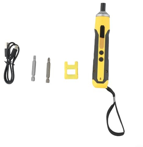 HEBEOT Electric Cordless Screwdriver Set 6.8V Rechargeable Screwdriver Power Tool Household Combination Rechargeable Battery Mini Drill Magnetic Bit 162 * 30 * 10mm(A)