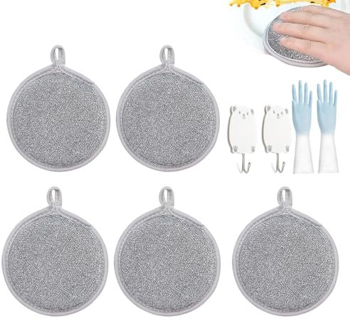 Drahtgitter-Geschirrtücher – Drahtgitter-Geschirrtücher, Geschirrwaschteppich, Küchen-Geschirrtücher, kratzfeste Geschirrtücher, Mehrzweck-Schrubbtücher schnell trocknend für Elektronik, Geschirr,