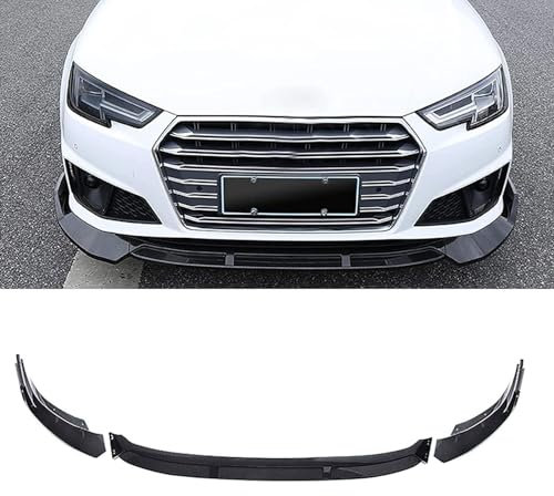 KUYHYNDEW Auto Frontspoiler für Audi A4 B9 Sline S4 Sedan 2019, Auto Front Stoßstangen Spoiler Splitter, Frontlippe Spoiler Kit Auto Zubehör