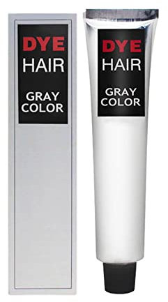 DIY 100 ml color gris unisex pelo gris moda Super Silver Dye- Cuidado del cabello color para cubrir el cabello mujer (plata, talla única)