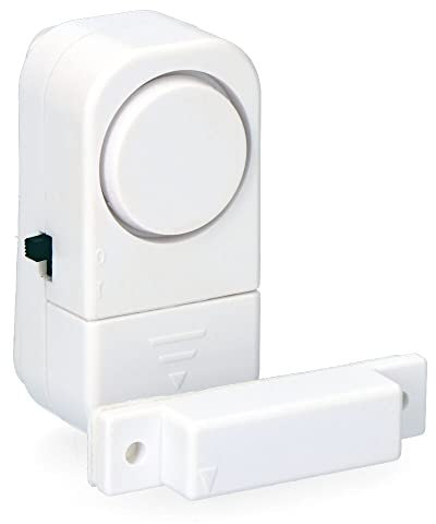 Alarma Sonora para Ventanas y Puertas; Aviso de visitas, fácil instalación, disuasiva, protección en el hogar.