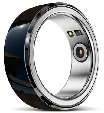 PYRIOLHI-Smart Ring-Sleep Ring-Ceramic Material-Heart Rate Monitor-Sleep Monitor-Health Monitor(DarK (No.11/23))