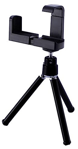 Angoily handyhalter Telefonständer Handy aufsteller Camera Holder stativ Mini Halter für Handy Halterung für Handy Stativ Telefon Telefonstativhalter Unterstützung für Telefonstative Black