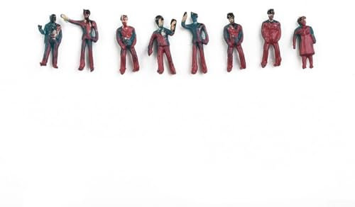 Modelleisenbahn-Zubehör, 100 bemalte Figuren, lebendige Bahnhofs-Plattform-Dekoration