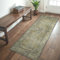 GENIMO Teppich Wohnzimmer 80x150CM, Waschbare Teppiche Grün Kurzflor, rutschfest Vintage Boho Teppich für Schlafzimmer Küche Büro