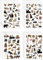 XIHIRCD 24st Wilde Tiere Sticker, Dschungeltier Aufkleber Tieraufkleber für Kinder Safari Aufkleber Zoo Tieraufkleber Partyzubehör für Wasserflasche Scrapbook Kalender Planer Geschenk Dekoration