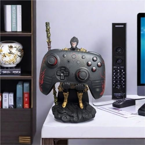 Black Myth Wukong Game Controller-Halter für Xbox PS5 PS4 Pro, Videospiel Gamepad-Controller Organizer für Schreibtisch, Telefonhalter Geräteständer Gamer-Geschenke für Männer(B)