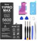 Batteria per iPhone 11 Pro Max, 5600mAh Batterie Sostitutive agli Li-ion di litio ad alta Capacità, per iPhone 11 Pro Max Batteri (Modelli Comp A2218,A2161,A2220) con Kit di Strumenti di Riparazione