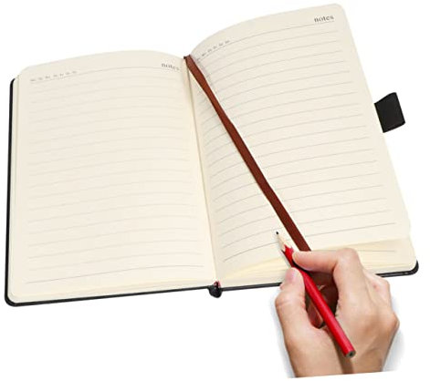 ROMISBABA 1 Pc Quaderno Taccuino Digitale Il Taccuino Quaderni Per Il Lavoro I Quaderni Taccuino Tascabile Diario Del Taccuino Taccuini Taccuino Con Griglia a Punti Portatile Black