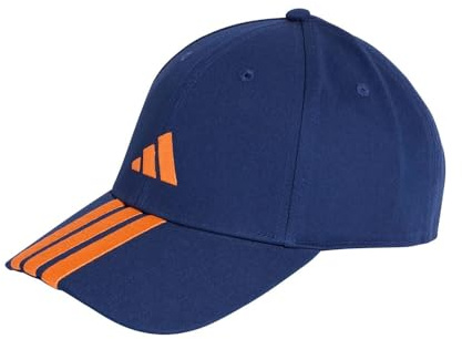 adidas Unisex Bball 3S Cap NEW Logo, Dark Blue/Pure Orange, S-M