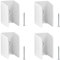 Lot de 4 clips bloqueurs de manivelle pour volet roulant – Support mural blanc à visser – Compatible Ø 15 à 18 mm – Fixation murale universelle - Couleur blanc