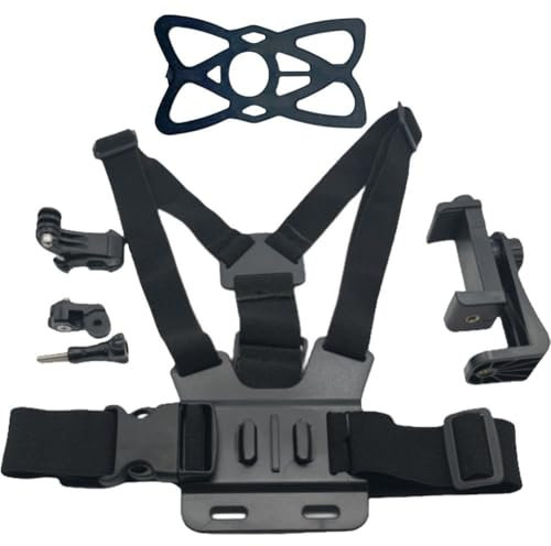 Vobumix Phone Chest Mount Harness Cellphone Chest Harness Mobile Phone Holder for Action Camera and Phone Filming Accessories