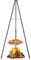 HOBBYZOO Barbecue suspendu - Plaque à pâtisserie de 50 cm de diamètre - Réglable en hauteur, Structure de type trépied(robuste et stable) - Noir (Sans foyer)