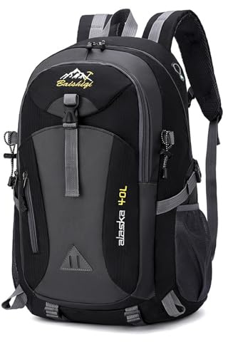 SGerste 40L Großer Volumen Multifunktionaler Rucksack, Wanderrucksack für Damen und Herren, Schule/Trekking/Wandern/Camping/Reisen/Angeln/Klettern/Bergsteigen oder den täglichen Gebrauch