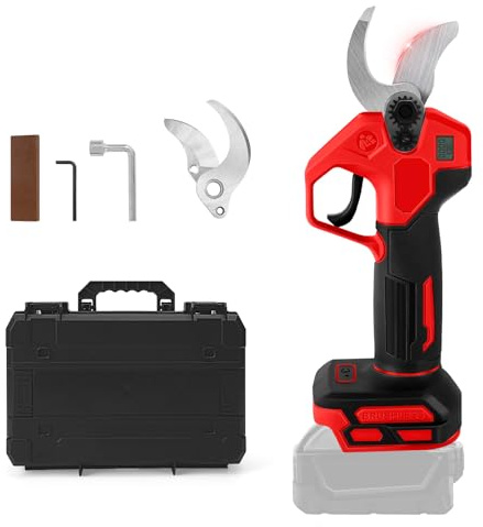 Kabellose Astschere, Bürstenlose Kabellose Gartenschere Kompatibel mit Milwaukee 18V Akku, 30mm Schnittdurchmesser Baumschere mit Ersatzklinge für einfaches Gärtnern und Baumschnitt (Ohne Akku)