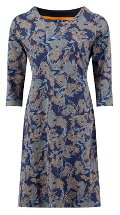 Weird Fish Starshine Printed Jersey Dress Moonlight Blue Size 10