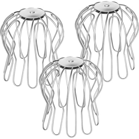 Regenrinnen Laubschutz Fallrohrfilter, 3 Stück Dachrinnen Laubschutz 90 bis 100mm, Fallrohrschutz aus Edelstahl, Laubfang Fallrohr, Schutz vor Laub & Verstopfung, für Balkon Dach